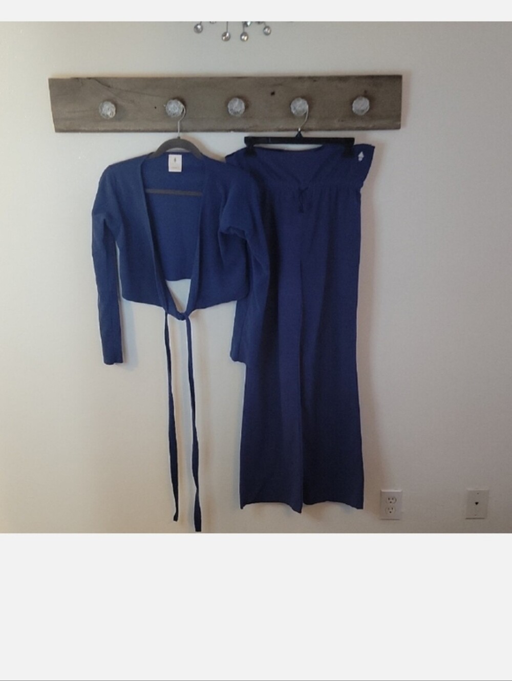Danskin New York City Ballet Co.  Two-Piece Knit Set in Deep Blue S/M